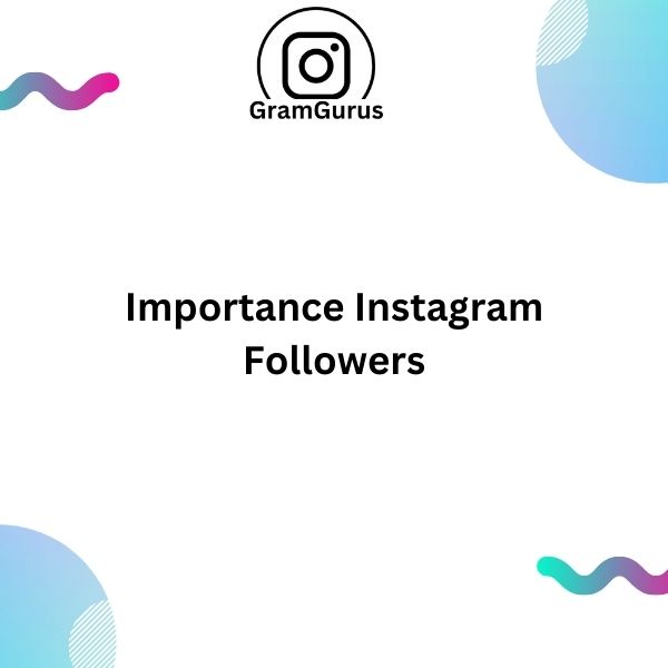 Importance Instagram Followers